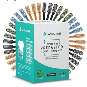 80 Prepasted Disposable Toothbrushes